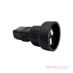 Male IEC to 10 Amp female Standard 3-pin Adapter